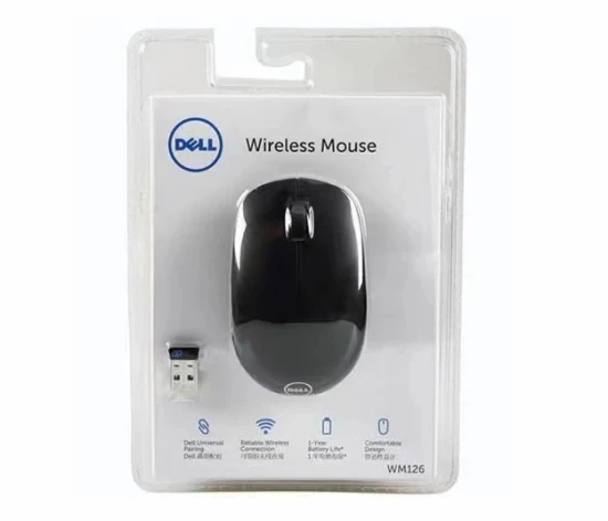 ブランド Dall WM126 ワイヤレスマウス ビジネス オフィス マウス、ラップトップ デスクトップ コンピューター、ホーム マウス