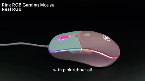 コンピュータ有線 USB ポート 8d 7200 Dpi ピンク RGB ゲーミングマウス有線ピンク RGB ゲーマーマウス